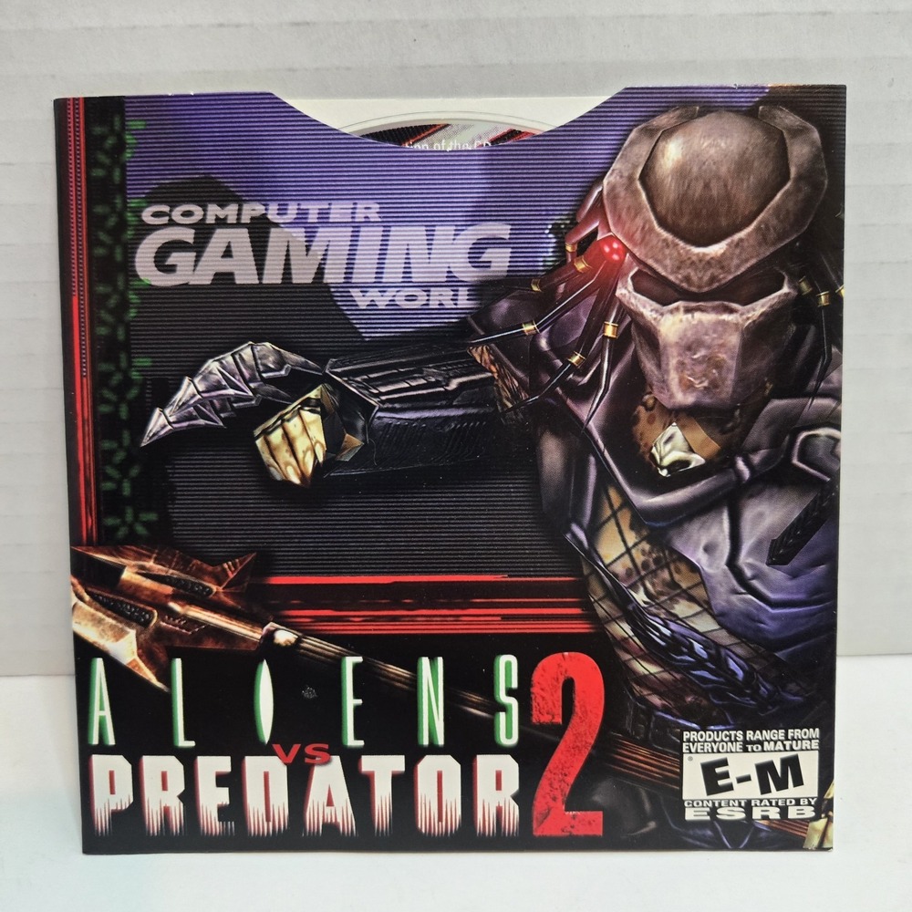 Computer Gaming World Aliens VS Predator 2 PC Oct 2001 #207 W/ Sleeve EUC